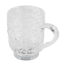 Mug sensoriel à effet arc-en-ciel clignotant inductif, en acrylique non toxique, motif unique pour un affichage lumineux amélioré, idéal pour les