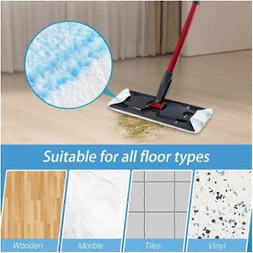(2pcs) Flat Mop Refill Compatible with o Cedar H2pro Flat Mop Replacement Pads 1