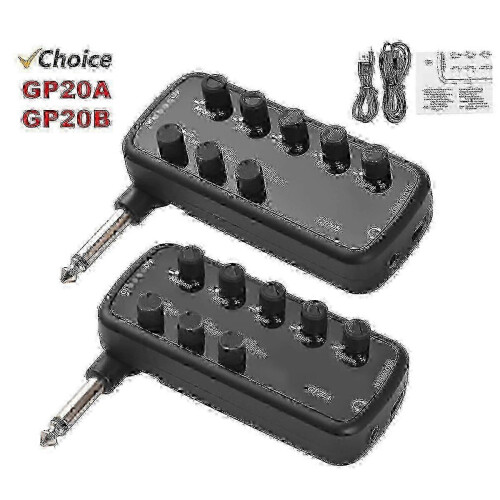 Portable Bass Amplifier with Effects - Headphone Practice Unit with USB Charging and AUX Input