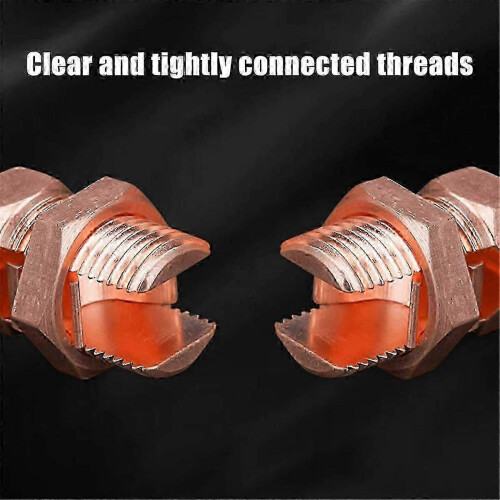 10-Pack Copper Split Bolt Connectors for Secure Electrical Wire Grounding - Reliable DIY Electrical Fittings 2