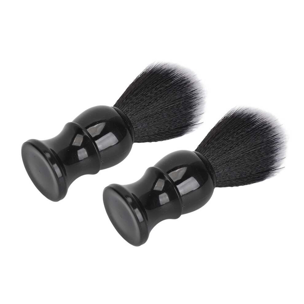 2pcs Beard Soap Brush ABS Synthetic Hair Quick Dry