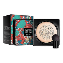 (Ivory white)Mushroom CC Makeup BB Cream Foundation + Cushion Head Concealer Air Moisturizing
