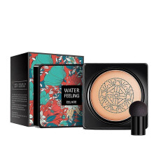 (Natural color)Mushroom CC Makeup BB Cream Foundation + Cushion Head Concealer Air Moisturizing