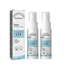 (2pcs) Natural Extra Strong Permanent Hair Removal Spray Painless Stop Hair Growth Inhibitor Remover