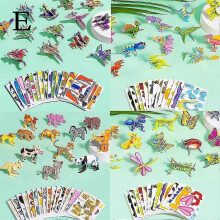 (4in1 combo pack 100PCS) Educational 3D CartoonPuzzle, 3D Puzzle for Kids Toys, 3D Jigsaw PuzzleCartoon