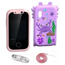 (Crab purple) Kids Smartphone Toy, Landscape Kids Phone, Kids Smart Phone Toy