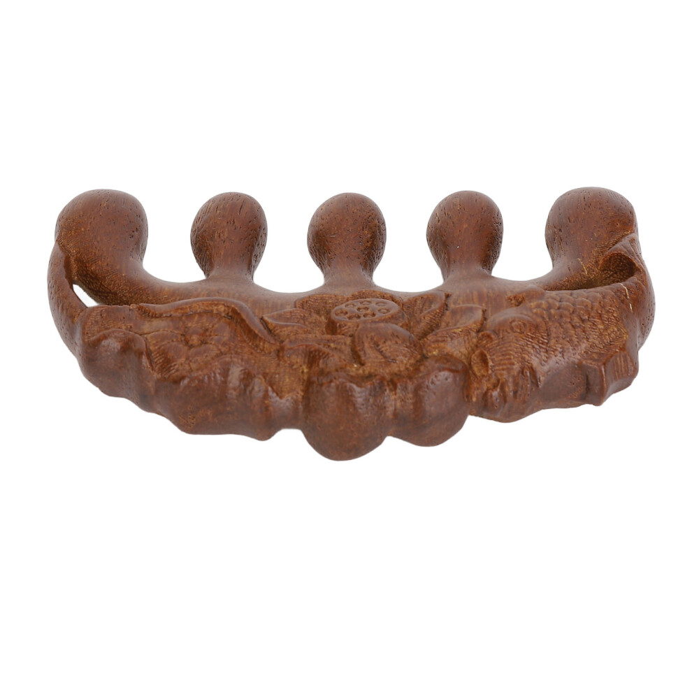 Unisex Golden Sandalwood Gua Sha Wide-Tooth Comb 20Ml Oil