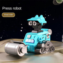 (Road Roller) Children Toy Engineering Vehicle Excavator Dump Truck Bulldozer Truck Model Pressing Robot Transport Vehicles Gifts for Children