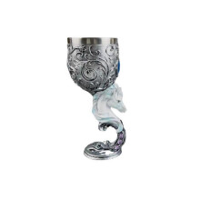 (Unicorn) Medieval 3D Embossed Dragon Goblet Stainless Steel Resin Beer Wine Goblet Novelty Gothic Cup Chalice Home Bar Party Supplies