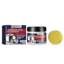(1 set) 1-3 set Magical Nano-Technology Stainless Steel Cleaning Paste,Stainless Steel Clean Wax