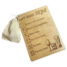 Left Right Drink Drinking Game- Adult Drinking Game Left Right Center