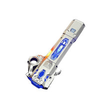 (silvery) Lightsaber Dueling Smooth Swing Laser Sword Sabre De Luz 7 Color Changing Sounds Rave Weapon Flashing Toy