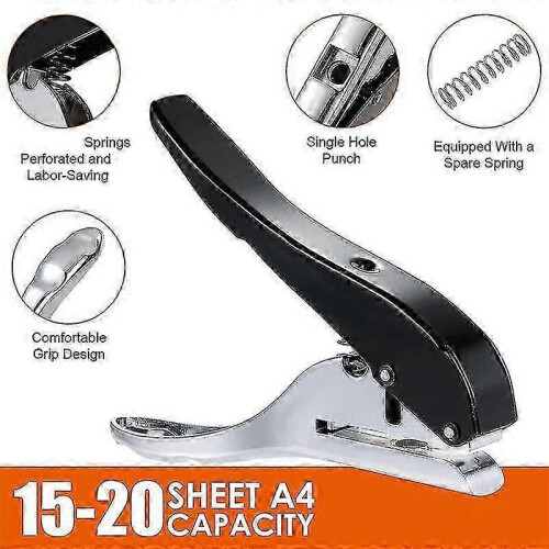 (set2, 15mm) 8-15mm Hand Held Circle Round Single Hole Punch Paper Punch 2