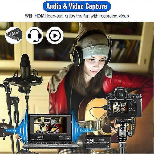 Video Capture Card, Switch Capture Card for Switch, 4K 1080P 60FPS 2
