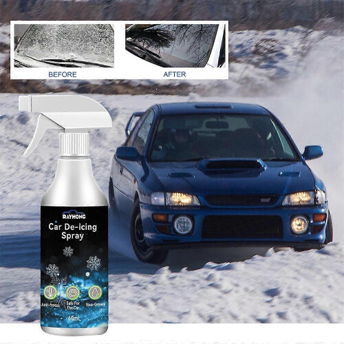 2pcs Car Ice Remover Spray Snow Melting Agent Windshield Glass Freeze Remove Spray 1