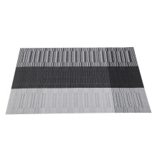 Stijlvolle tafelmat, hittebestendig, antislip en wasbaar PVC-materiaal, elegant ontwerp voor binnen- en buitengebruik, beschermt uw tafel met een