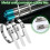 (150mm)100pcs Peachloft Zip Ties,Multi-purpose Locking Cable Metal Zip Ties,Stainless Steel 2
