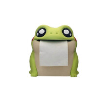 (Light Green) Cute Frog Roll Paper Holder, 3D Printed Frodrick The Toilet Paper Dispenser