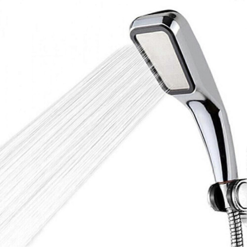 (4pcs,Boosted electroplating shower)Powerful High Pressure Bath Shower Head 300 Holes Handheld Heads Water Saving