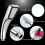 (4pcs,Boosted electroplating shower)Powerful High Pressure Bath Shower Head 300 Holes Handheld Heads Water Saving 4