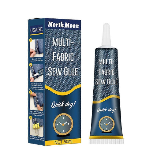 Sew Glue Liquid Instant Fabric Leather Sew Glue Kit Secure Fast Drying Glue