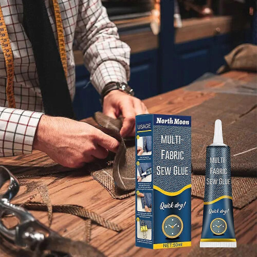Sew Glue Liquid Instant Fabric Leather Sew Glue Kit Secure Fast Drying Glue 1