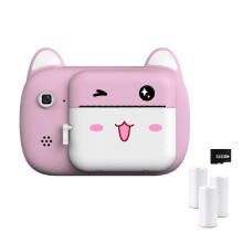 (Pink) Kid Instant Print Camera Toys for Children Thermal Printing Camera Digital Instant Photo Camera Kids Toys Girls