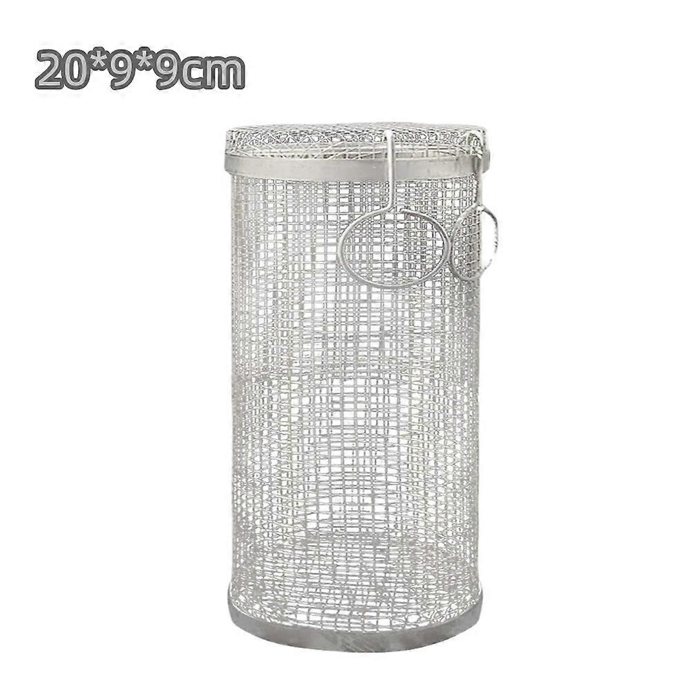 Mesh Bbq Rack New Rolling Grilling BBQ Basket Stainless Steel Leakproof Mesh Barbecue ...