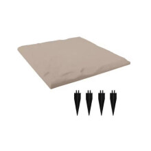 (Square, Beige) 4pcs/set Stake Down Stepping Stones, Non-Slip Stake Down Stepping Stones Square Outdoor