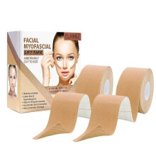 2pcs Facial Myofascial Lift Tape Face Toning Belts Anti Wrinkle Patches Anti Freeze Neck Lifting Stickers for Firming Tightening Skin