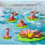Lily Pad Cupholder, Lily Pad Pool Cup Holder with Self Adjusting Petals 2