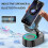 (Black) Wireless Induction Audio Bluetooth Speaker 5 in 1 Phone Holder 3