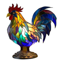 (cock) Flat Metal Tabletop Decoration And Home Decoration Animals Table Lamp Series