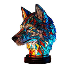 (wolf) Flat Metal Tabletop Decoration And Home Decoration Animals Table Lamp Series