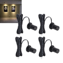4pcs LED Display Spot Lights 5V Dimmable USB Mini Spotlight for Jewelry Showcase