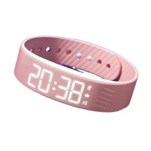 (Light Pink) New Fitsleeps Alarm Clock Watch,Fitsleeps Alarm BraceletSilent Vibration Wake-Up