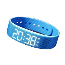 (Blue) New Fitsleeps Alarm Clock Watch,Fitsleeps Alarm BraceletSilent Vibration Wake-Up