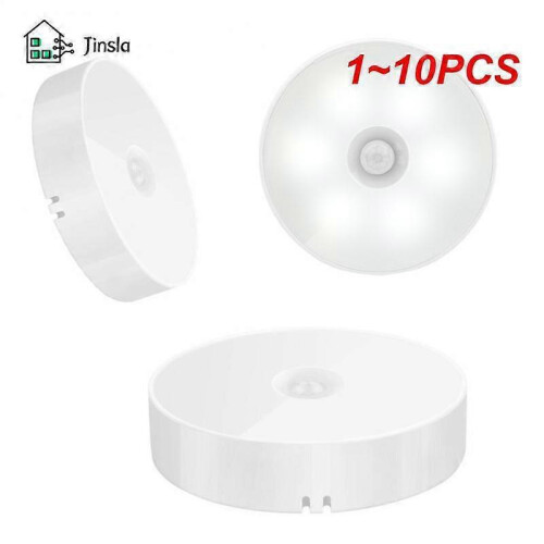 1~10PCS Motion Sensor Night Light Intelligent Body Light Sensor USB Charging Night Lamp Bedroom Use for Kitchen Bathroom 1