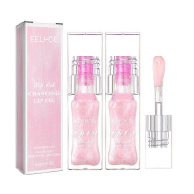 2pcsColor Changing Lip Oil Moisturizing Reduce Lip Fine Line Exfoliating Lip Oil