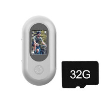 (white) 4k Thumb Action Sports Camera,Mini Body Go Snap Camera,Thumb Size Hands Free