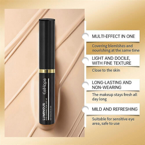(Ivory White) Luminous Eye Corrector SPF 41, Under Eye ColorAcne Pigmentation Blemishes High Coverage Dark Circles 2