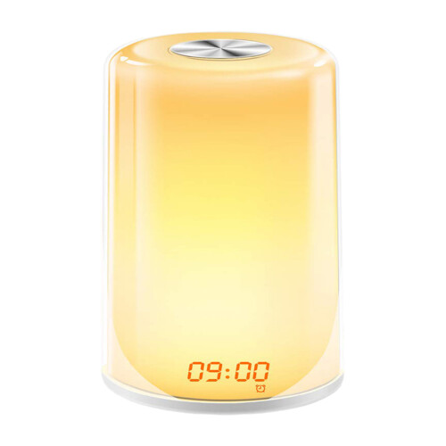 LED-Schreibtisch-Sonnenaufgangs-Wecklampe mit farbwechselndem