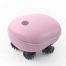 (pink) Electric Scalp Massager Head Massager With Vibrator Heated For Relaxation Treatments Migraine Relief Hair Growth Body Massager