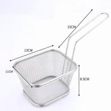 (D) 304 Stainless Steel Colander Spicy Hot Powder Fence Commercial Filter Net Noodle Basket Household Hot Vegetable Basket Slip Net