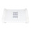 White PP Rocking Foot Rest 24.5x24.5x37 cm 1