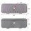 (gray)2pcs Silicone Faucet Mat Kitchen Protector Faucet Absorbent Mat Sink Splash Guard 1