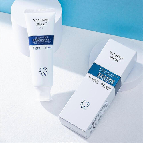 (probiotics) 100g Bamboo Charcoal Toothpaste Deep Cleaning Cigarette Stains Repair Bright
