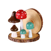 Paddestoel Bos Vorm Houten Weefselhouder Moderne Eenvoudige
