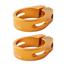 Quickly Release Bicycles Seat Tube Clamps-gold 34.9mm