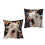 45x45 cm Grappige Schreeuwende Geit Kussensloop 2D Platte-2 1